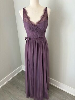 Anthro Hitherto Fleur Dress Romantic Greek Lace Inspired Bridesmaid Wedding Maxi